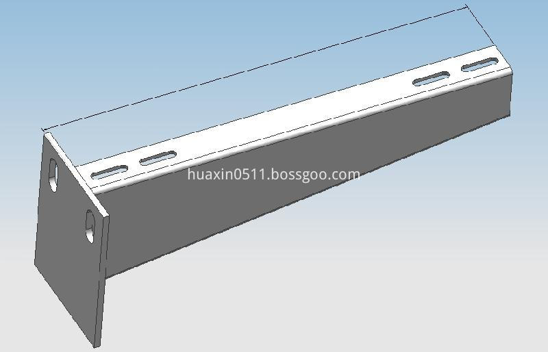 Single C-shaped steel brack