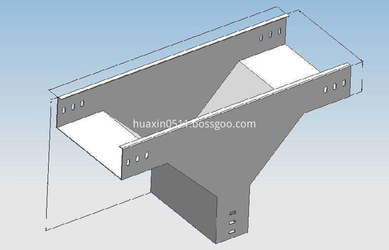 Cable tray tee support syst